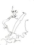 sax no. 74 (c) Jazz Zeichnung von Martina Wald